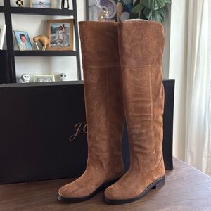 Boots over the knees by J.Crew, new with box, size US8,5/39, color-brown